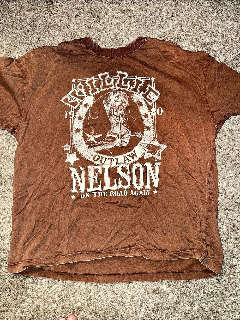 Zion Rootswear Melson On The Road Again graphic tee Graphic Tee Brown XL Good